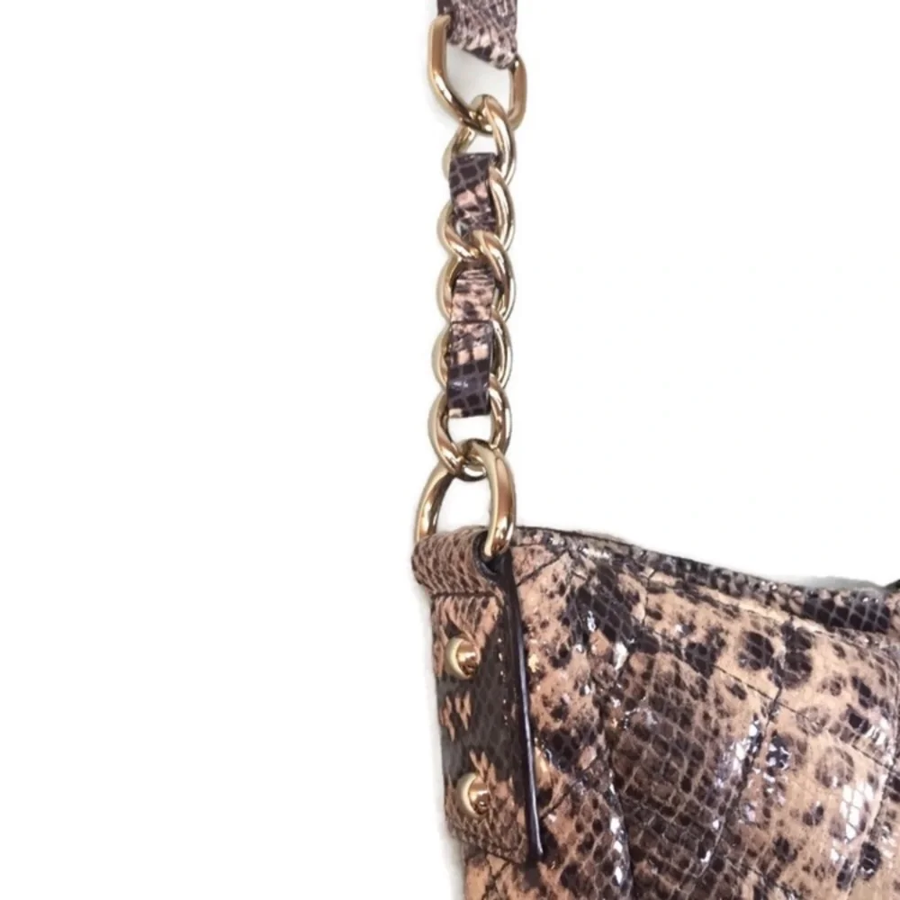 Kate Spade Snake Print Shoulder Bag - Black and Cream - Picture 10 of 14